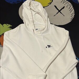 Nike Men's Cream Hoodie Sweater